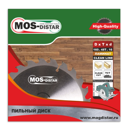 Пильный диск MOS-DISTAR (Cтандарт) ламинат PSL1604832