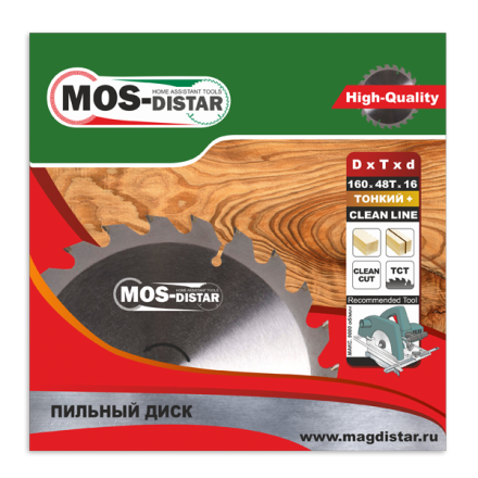 Пильный диск MOS-DISTAR (Cтандарт) тонкий PST25010032