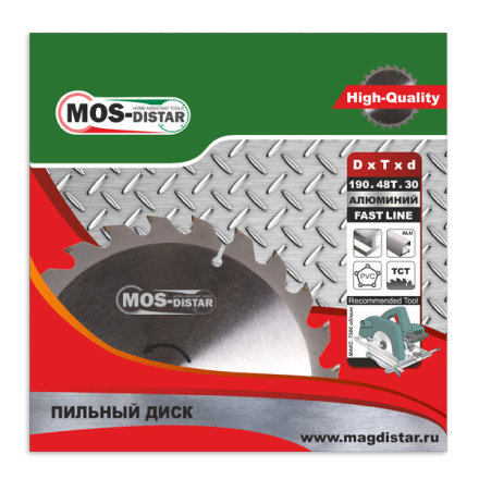 Пильный диск MOS-DISTAR (Стандарт) алюминий PSA25510030